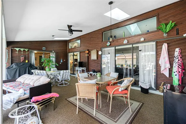 a outdoor space with furniture