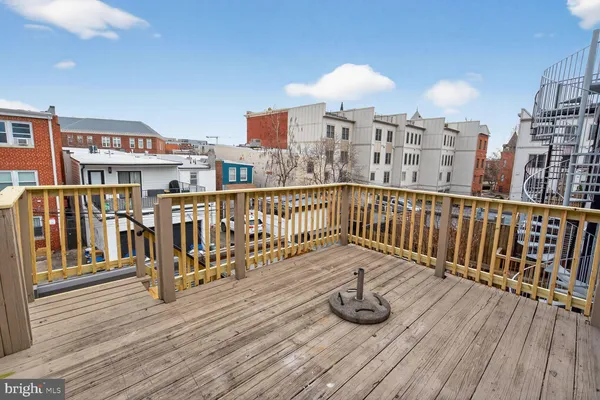 a view of city from a balcony