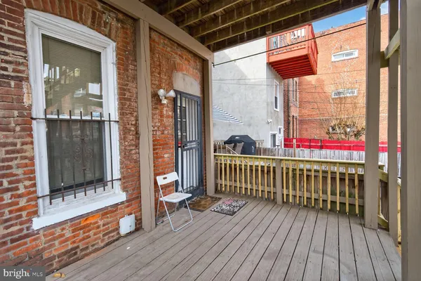 a view of porch with deck