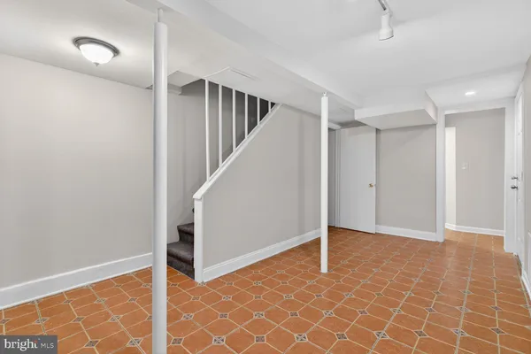 a view of an entryway with stairs