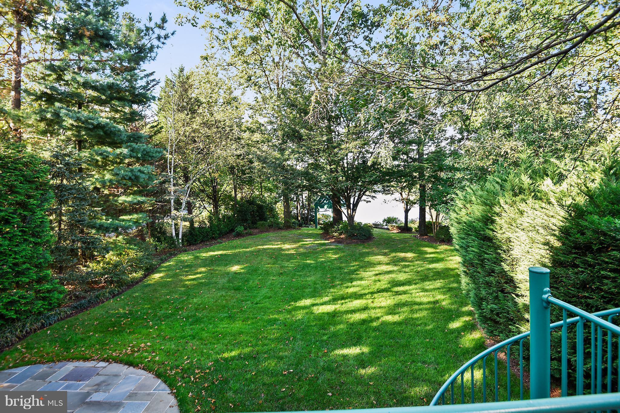 1486 Waterfront Road Reston, VA 20194 - Photo 11 of 30 View from Main Level Deck of Landscaped Yard, Lake