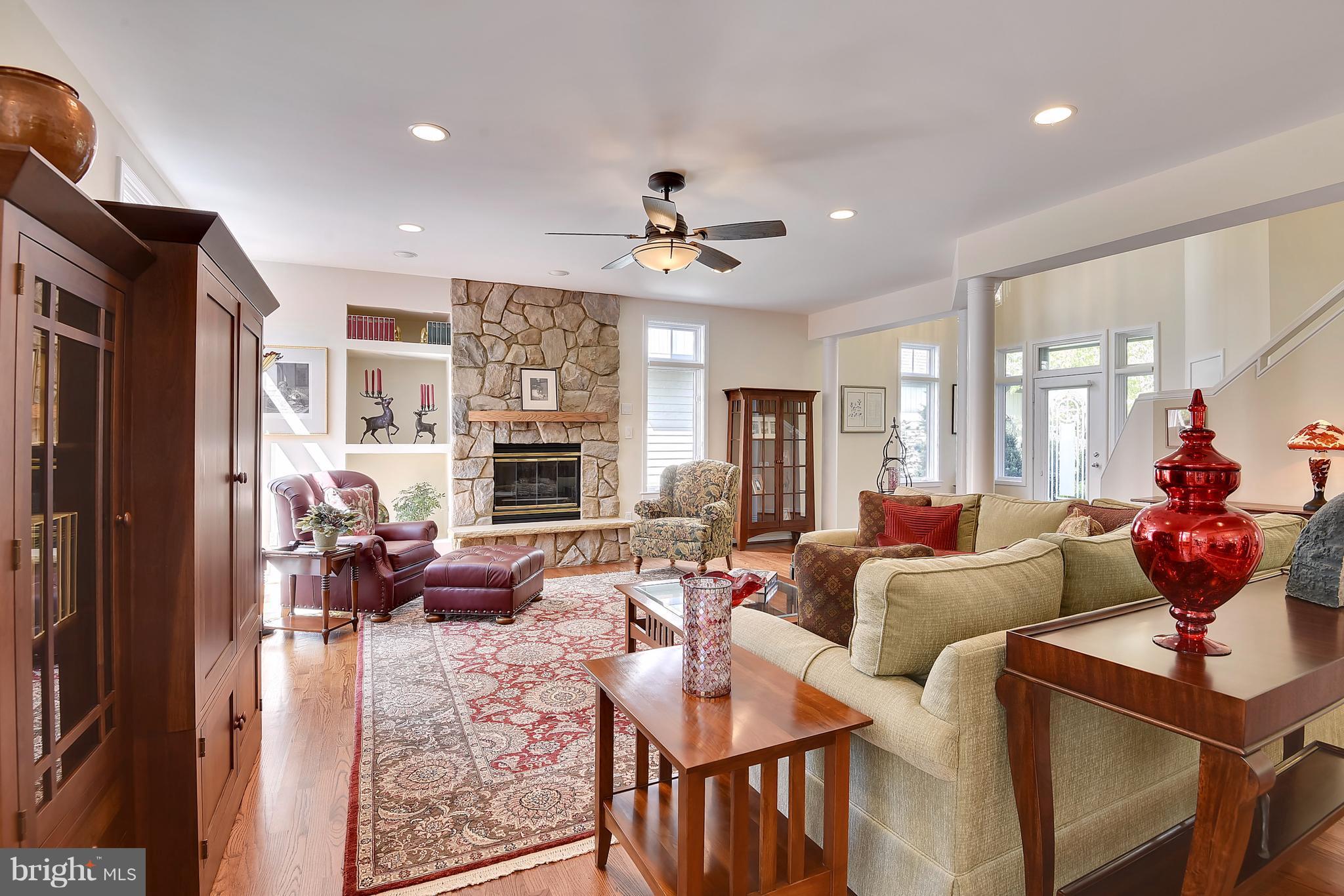 1486 Waterfront Road Reston, VA 20194 - Photo 4 of 30 Spacious Living Room - Gas Fireplace