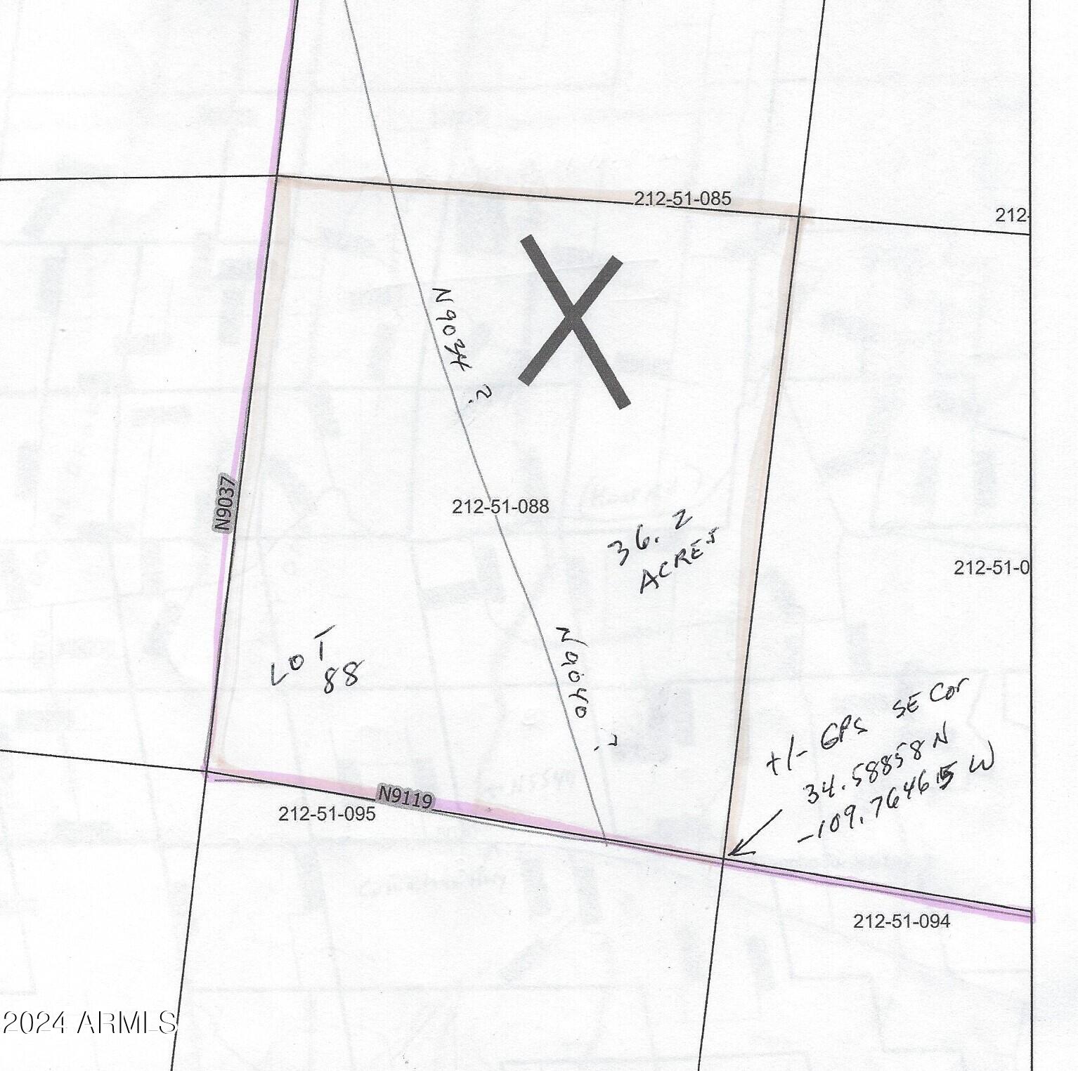 Lot 88 Ranch Of The White Mountains, Unit 88 Concho, AZ 85924 - Photo 6 of 14 Upshaw.map2