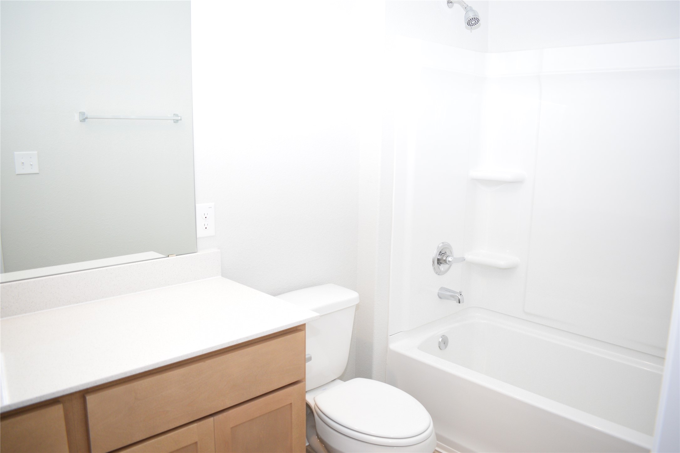 2705 Towy Road Manor, TX 78653 - Photo 17 of 30 Full bathroom featuring vanity and shower / washtub combination