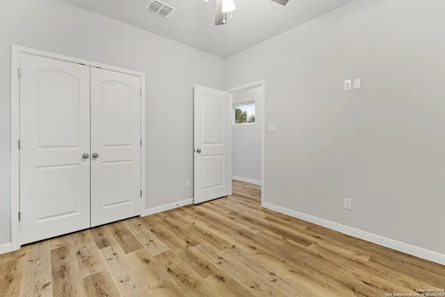 a view of an empty room