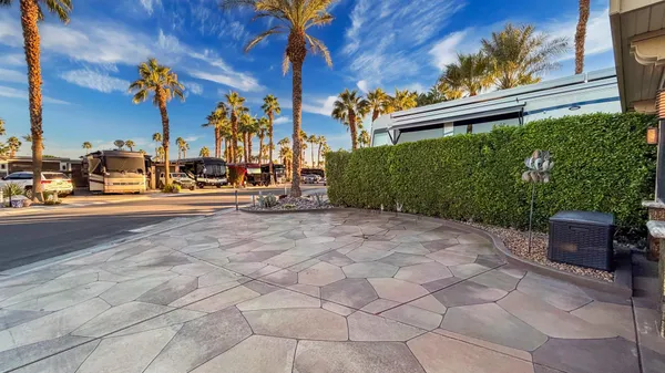 a outdoor living space with furniture