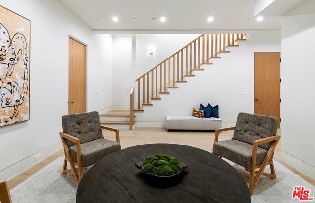 a outdoor view with a sitting space