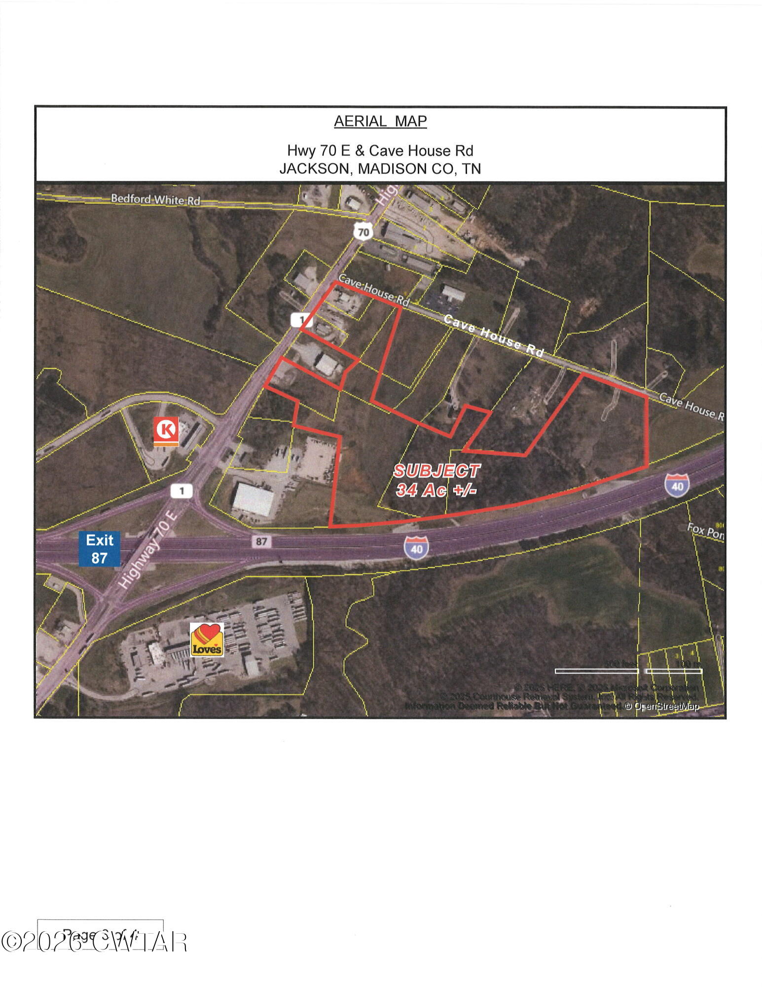 0 Hwy 70e & Cave House Road Jackson, TN 38305 - Photo 1 of 4 Hwy 70E & Cave House - Aerial
