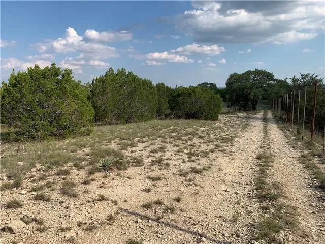 a view of backyard with green space