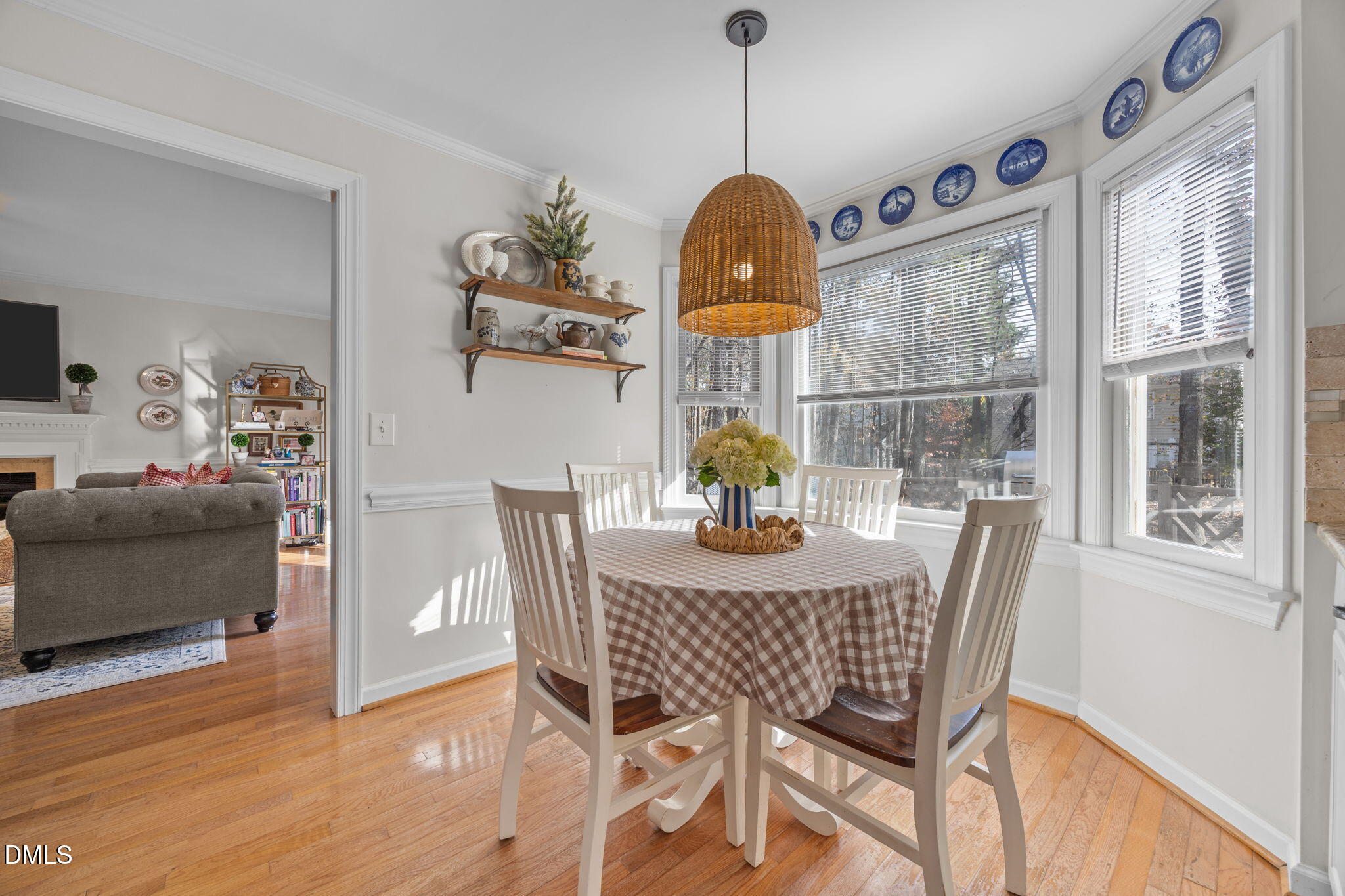 8500 Council Court Raleigh, NC 27615 - Photo 11 of 48 a view of a dining room with furniture window and wooden floor