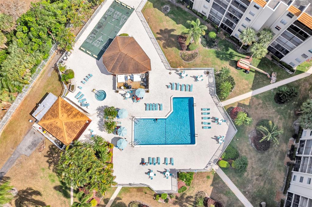 3940 Inverrary Boulevard, Unit 806A Fort Lauderdale, FL 33319 - Photo 36 of 36 an aerial view of a house with a yard and pool