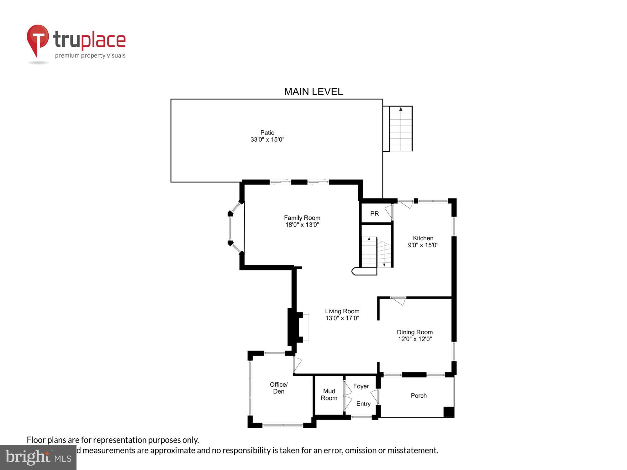 4804 Wilmslow Road Baltimore, MD 21210 - Photo 7 of 60 Main level floorplan