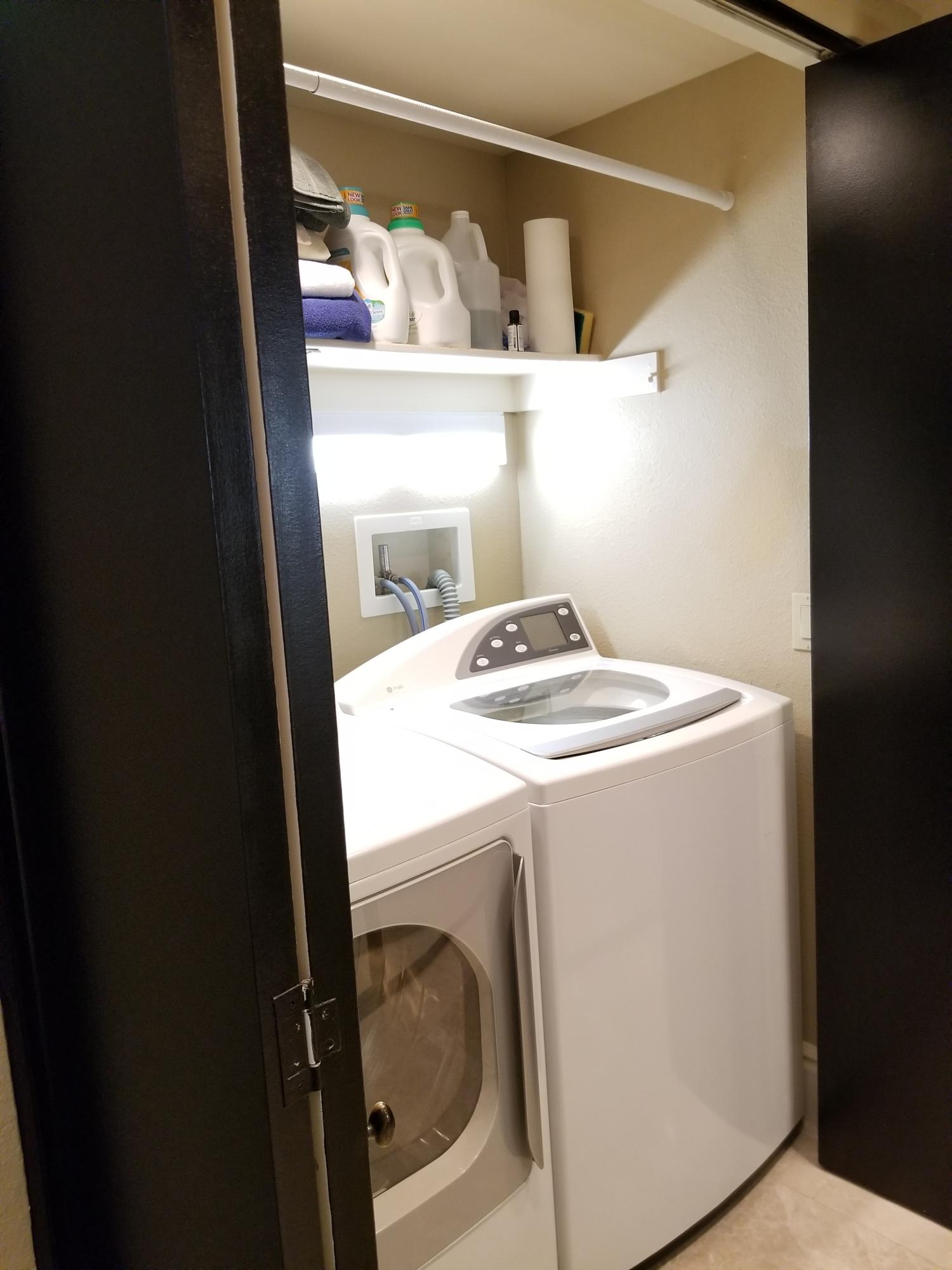 45735 Juniper Circle, Unit 522 Palm Desert, CA 92260 - Photo 28 of 53 a utility room with dryer and washer