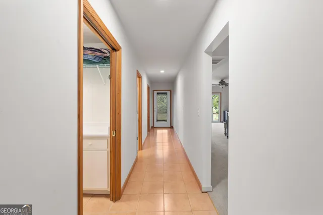 a view of a balcony with lake view