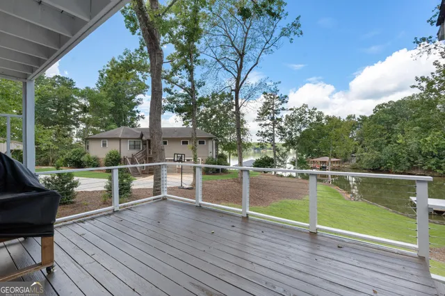 a view of an ocean with city