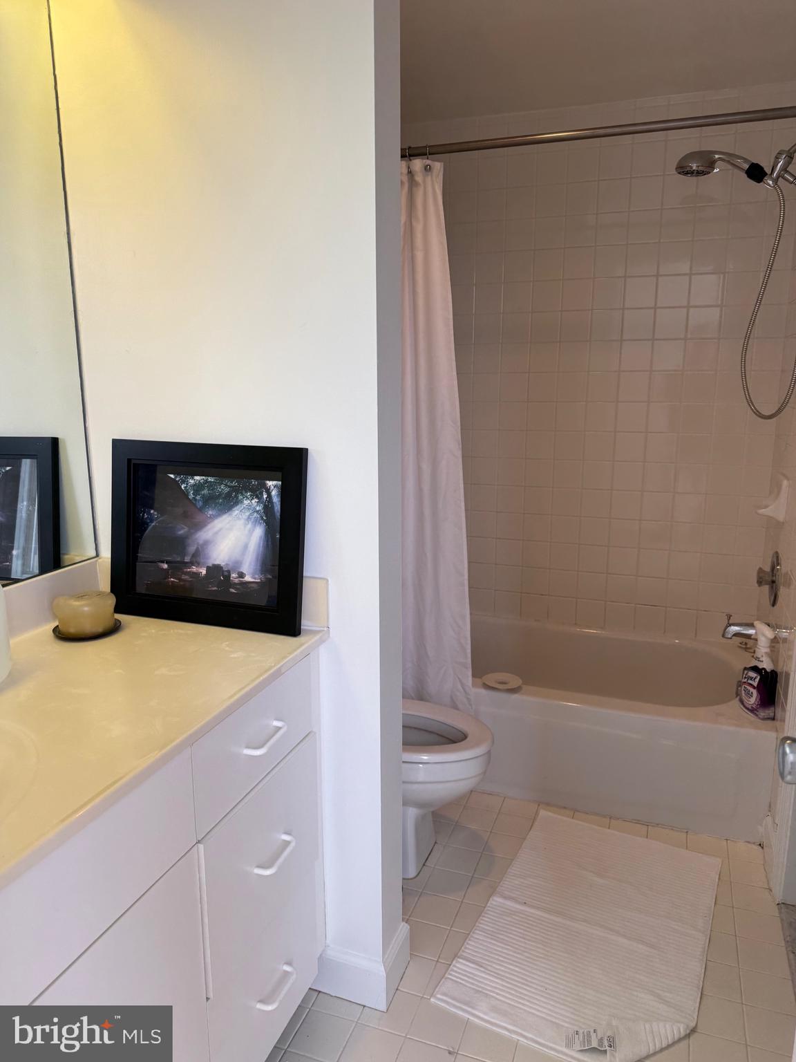 1801 Calvert Street Northwest, Unit 401 Washington, DC 20009 - Photo 18 of 23 a bathroom with a sink a toilet and shower