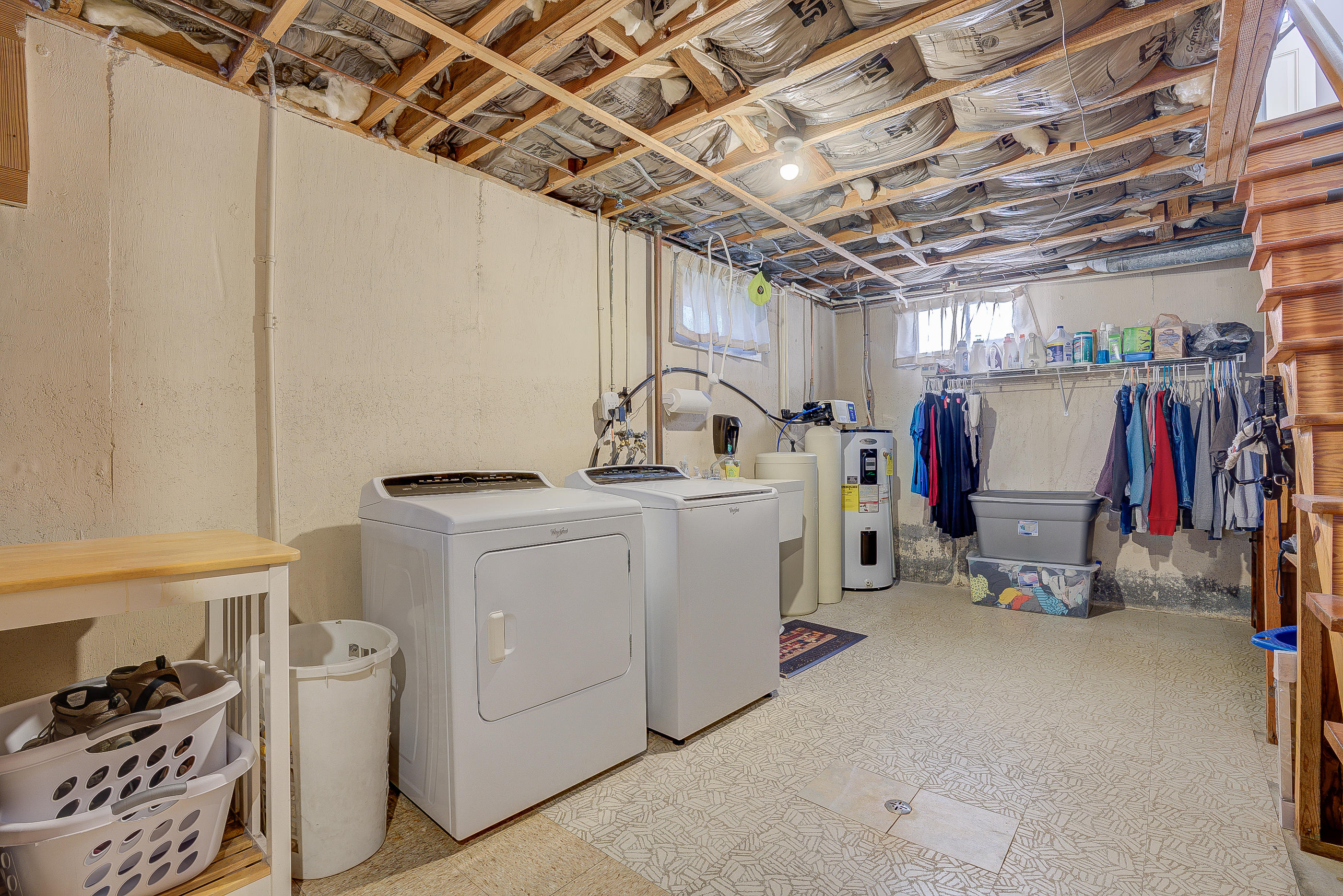 1905 Burma Road Salem, VA 24153 - Photo 21 of 26 a view of storage and utility room with dryer and washer