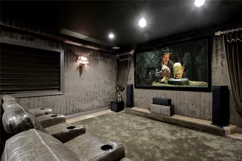 a room with furniture