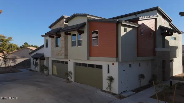 a front view of a house