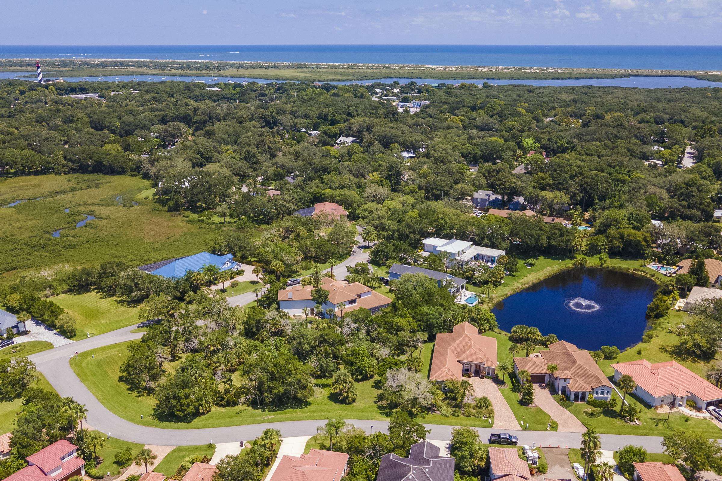 113 Spoonbill Point Court St. Augustine, FL 32080 - Photo 4 of 52 an aerial view of residential houses with outdoor space and trees