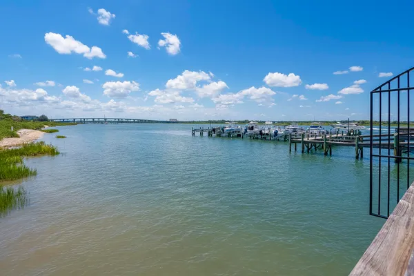 a view of a bench in the balcony