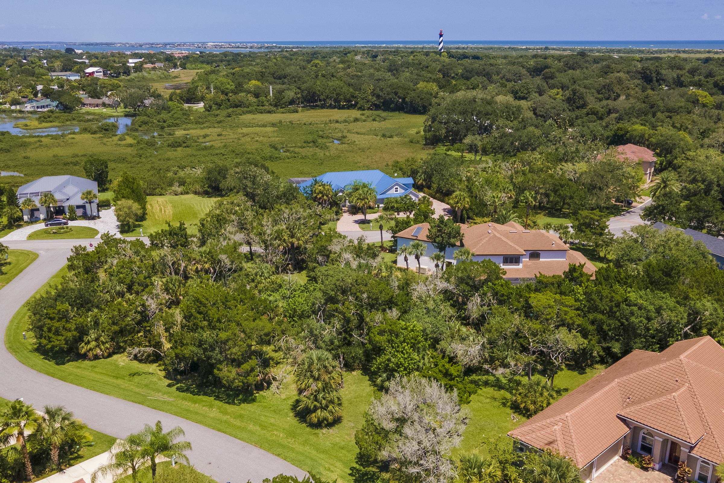 113 Spoonbill Point Court St. Augustine, FL 32080 - Photo 5 of 52 an aerial view of residential houses with outdoor space and trees