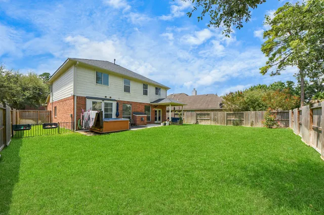 a view of sitting space in the backyard
