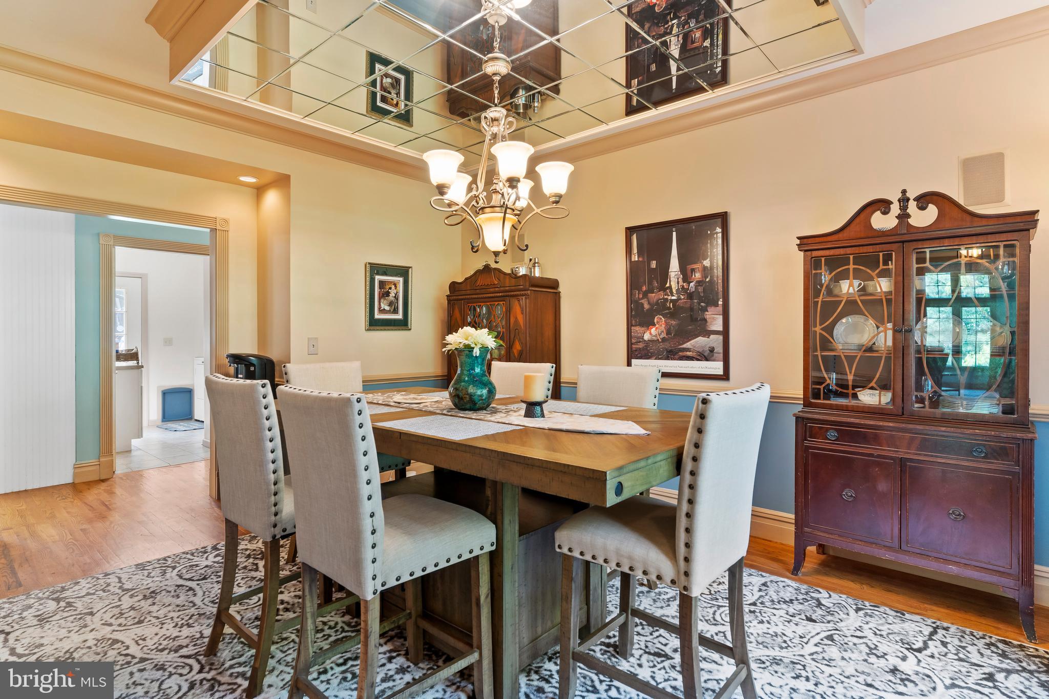 176 Richland Road Carlisle, PA 17015 - Photo 7 of 59 a view of a dining room with furniture and a chandelier