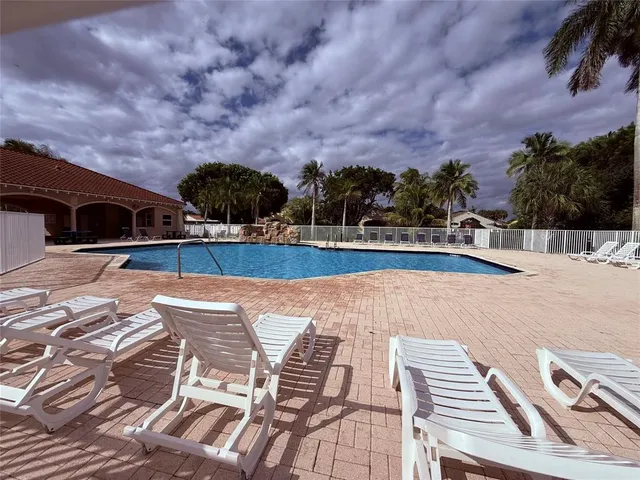 a view of outdoor space with seating