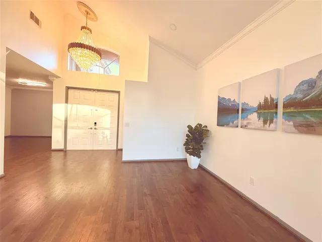 a view of a living room and a bathroom