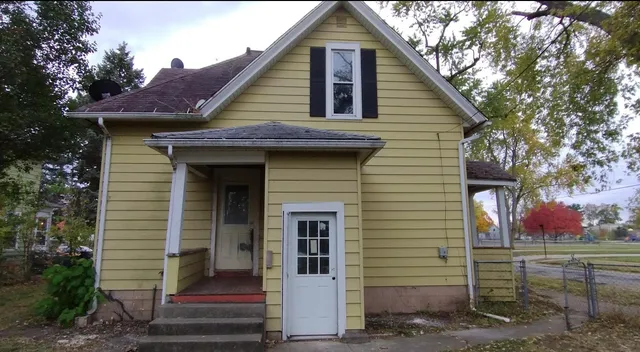 a view of a door of a house