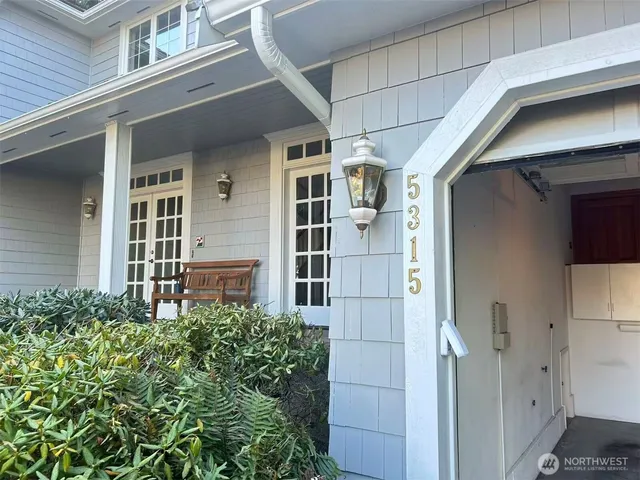 a view of front door of house