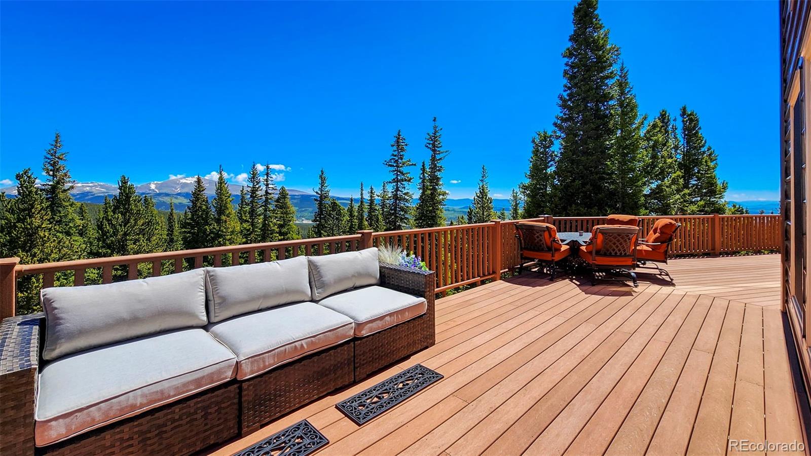 378 Silver Heels Circle Fairplay, CO 80440 - Photo 24 of 40 a view of roof deck with couches and wooden floor