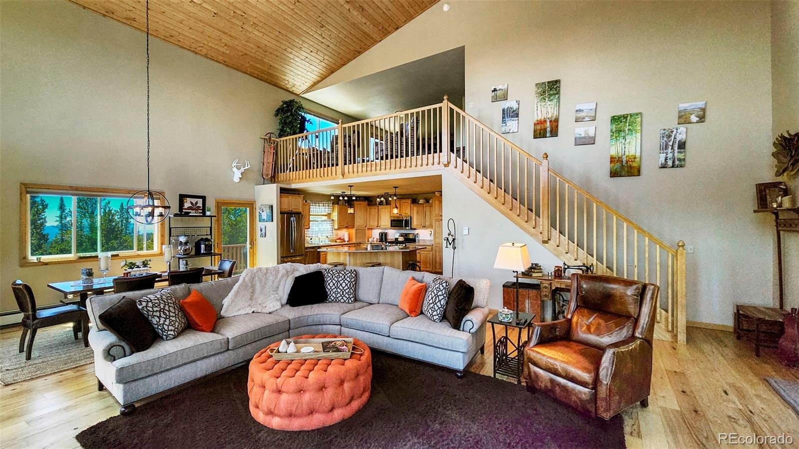 378 Silver Heels Circle Fairplay, CO 80440 - Photo 5 of 40 a living room with furniture a rug and a large window