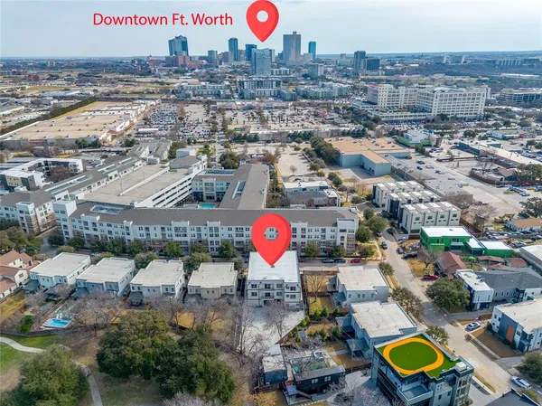 an aerial view of a