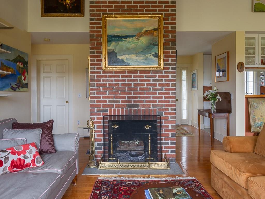 44 Youngs Mountain Road, Unit 2 Bar Harbor, ME 04609 - Photo 18 of 35 Wood burning fireplace in the living...