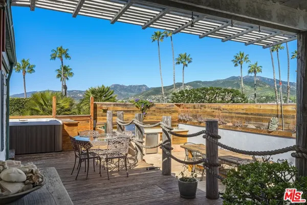 a view of outdoor space with seating area