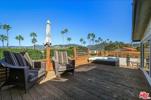 a view of outdoor space with seating area