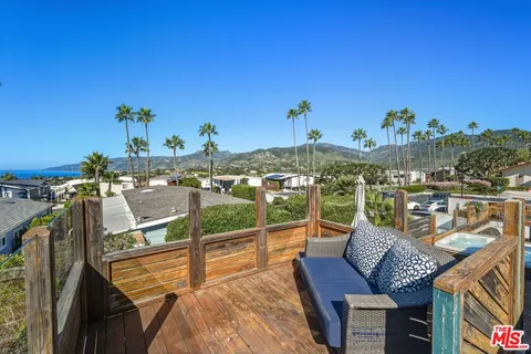 an aerial view of residential house with outdoor space