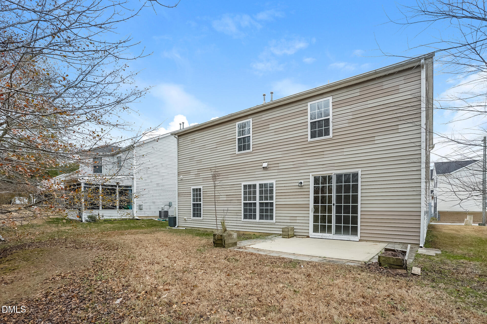 2279 Lazy River Drive Raleigh, NC 27610 - Photo 20 of 24 a backyard view of a house