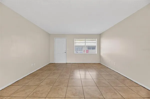 a view of a livingroom with an empty space