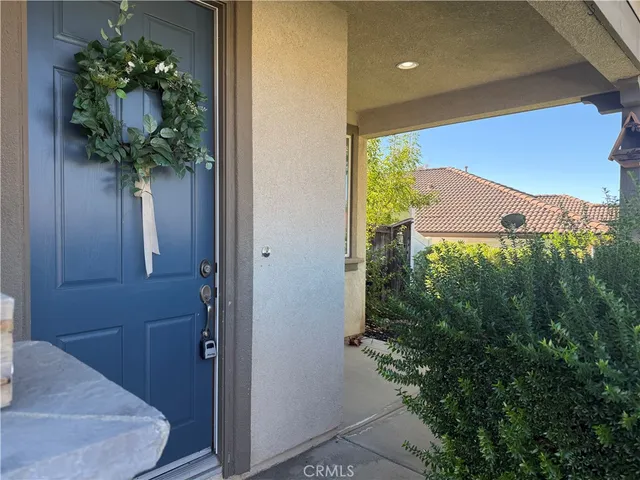 a view of a potted plants in front of a door