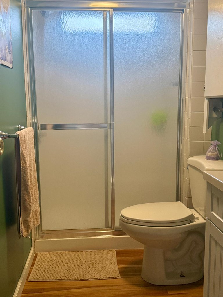 2410 Ridge Road Chincoteague, VA 23336 - Photo 11 of 15 a bathroom with a toilet and a shower