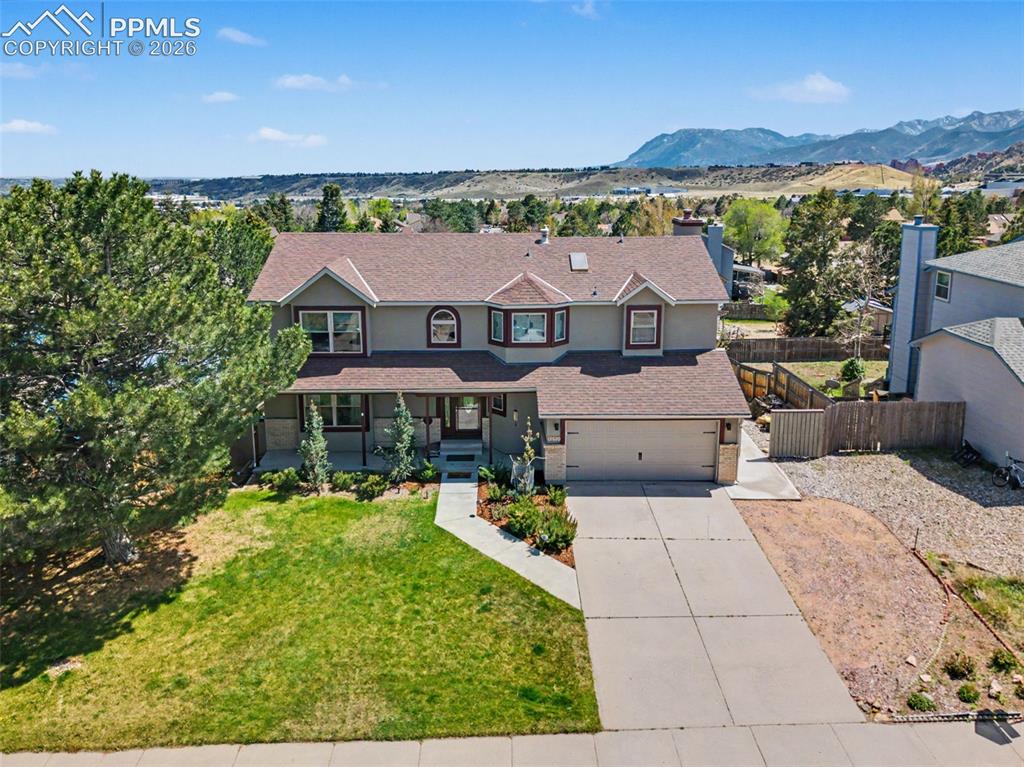 2345 Ramsgate Terrace Colorado Springs, CO 80919 - Photo 40 of 46 Aerial view of the front of the home.