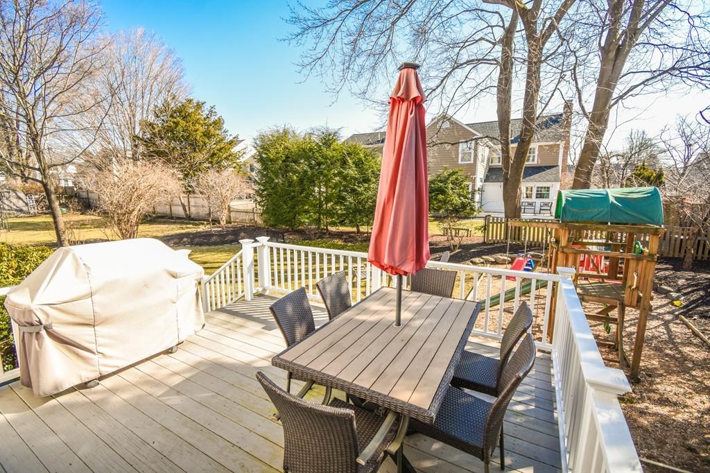 21 Lancaster Road Needham, MA 02492 - Photo 32 of 35 a view of deck with furniture and trees