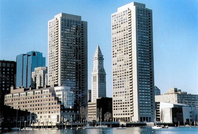 a front view of a building