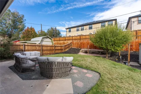 a view of a golf course with a yard