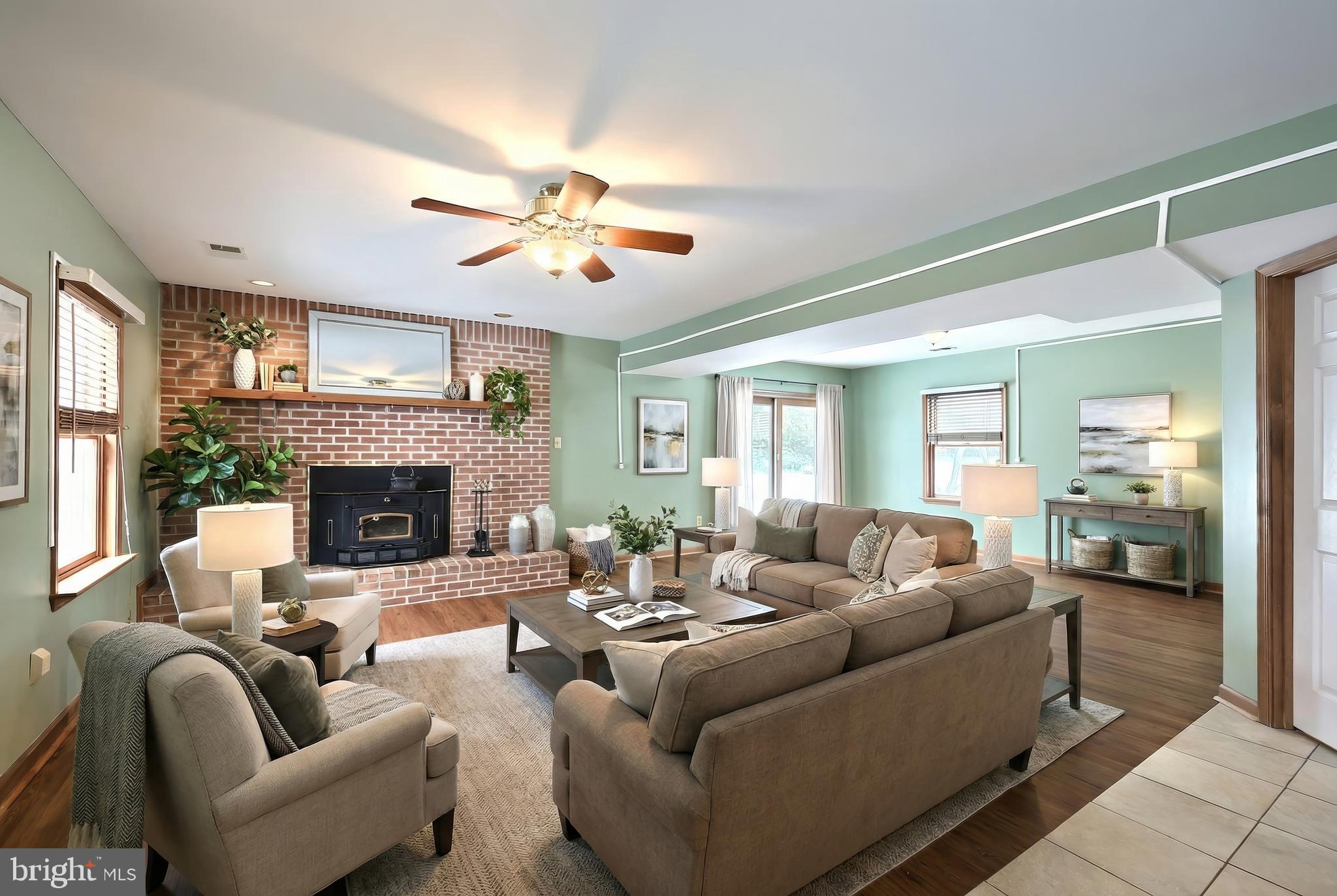 13525 Center Road Stewartstown, PA 17363 - Photo 26 of 59 Lower level family room virtually staged