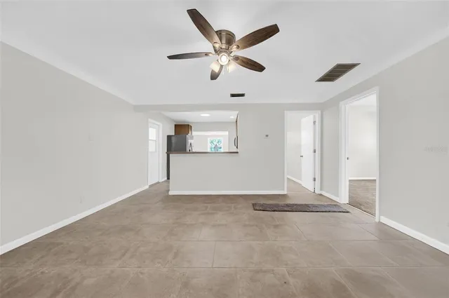 a view of an empty room