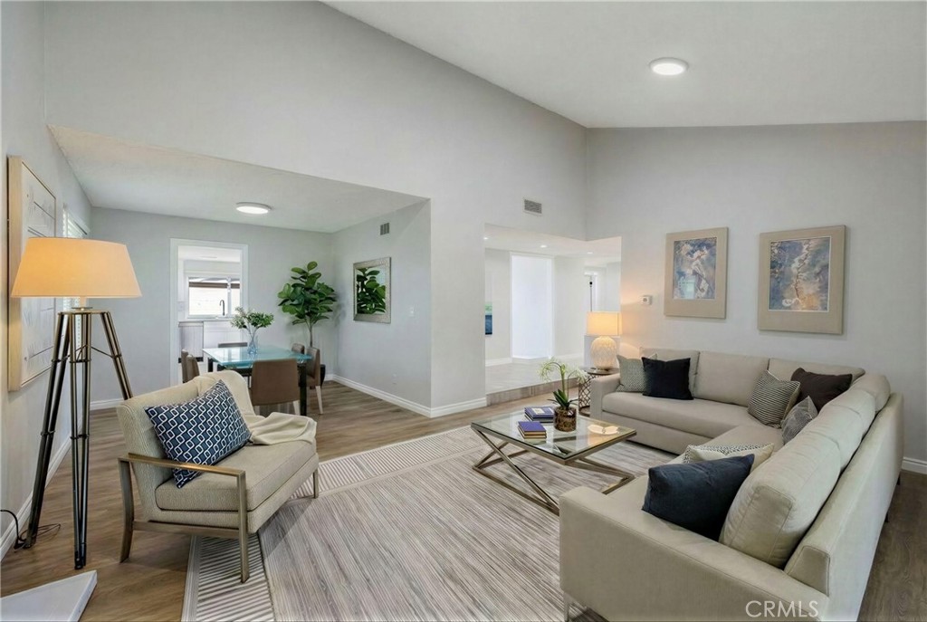 3418 Seaglen Drive Rancho Palos Verdes, CA 90275 - Photo 20 of 42 a living room with furniture and wooden floor